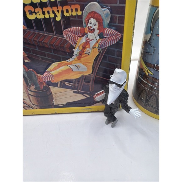 Vintage 1982 McDonalds Alladin Tin Lunchbox And Thermos Set Ronald Grimace - Picture 2 of 10